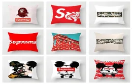 Classic designer signage pillow case cushion cover classic letter brand SU red pattern 45X45CM for home decoration throw pillowcas2612848