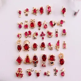 50100pcs Quality Zircon Nail Art Charms Jewelry Gold Flatback Gem Stones for Nail Art Luxury Accessories Nail Zircon Charms 240410
