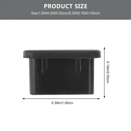 10 쌍 3.5mm 이어폰 잭 안티 먼지 플러그 및 Type-C 노트북 케이스 랩톱 PC (검은 색)