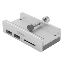 Hubs ORICO MH2ACU3 Clip Type USB 3.0 HUB Aluminum Alloy External Multi TF Card Slot USB Splitter Adapter for Desktop Laptop