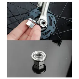 Fixed Gear Hub Nut Front Rear Drum Axle Bushing M9 M10 3/8in Nuts Riveted Anti-skid Texture Firm Hold Cap screw nut for bike hub