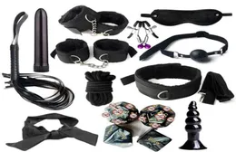 Sexy Set SM Fun 15 -teilern Kombination für Erwachsene Training Designer Bindung an Anal Plug Multi QBN57804300