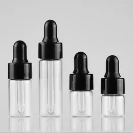 Lagringsflaskor 4 ml 5 ml transparent droppflaska mini eterisk olja essens Stoste prov 1 ml 2 ml 3 ml uppdelade glas tomma behållare