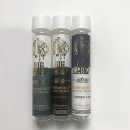 Empty Big Chief preroll glass tube TAKE FLIGHT PRE-ROLL joint child proof screw cap Pre-roll packaging