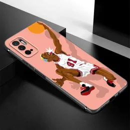 Koszyk Basketball Numer Połącz do Xiaomi Redmi Note 11e 11t 5 6 7 8 9 10 11 Pro 11s 4G 10T 5G 9S 10S 8T Miękka czarna okładka