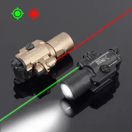 التكتيكية المؤكدة X400U X400 مصباح يدوي Ultra Ultra with Red/Green Laser Weapon Light Hunting X300 X300U ضوء مسدس مسدس