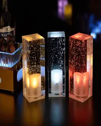 LED -barbordslampa Laddning Crystal Table Lamp Night Light Colorful Romantic Coffee Shop KTV Restaurant Bar Lamp8269910