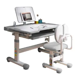 Ergonomik çocuklar masa bilgisayar yaratıcılık beyaz masa masası ayarlanabilir minimalist mezinha com cadeira infantil çocuk mobilyaları