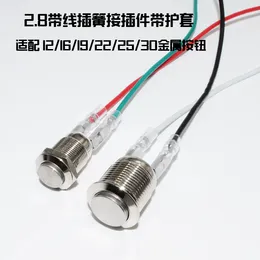 5pc 2.2mm 2.8mm 4.8mm 6.3mm Strip Terminal Connector Line Length 20cm 5 Colors Can Be Customized DIY General Electronic Products