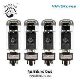 Amplifiers Psvane Hifi El34c Vacuum Tube Replace 6ca7 El34b El34 for Hifi Audio Tube Amplifier Diy Upgrade Matched Quad Tube Amplifier