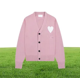 Paris Designer Men039s Sweater New Amis de Coeur Macaron Love Jacquard Cardigan Sweater for Men and Women4223913