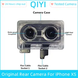 Qiyi Original bakre kamera för iPhone 6S 7 8 Plus X XR XS 11 12 Pro Max Back Camera för X XS XR -kamera med porträttläge