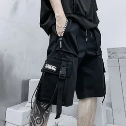 Summer Shorts Men Harajuku Streetwear Casual Mans Cargo Shorts Fashion TechWear Japan Korea Hip Hop Y2K punk odzieży 240410