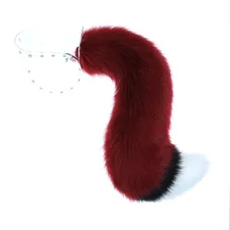 Wolf Tail Plush Faux Fux Furx Furx Coda Wols Costume Props Kawaii Lolita Jk Girl Halloween Party Play Accessori