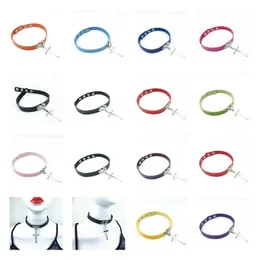 Chokers Gotik Siyah Çivili Punk Suçlu Yaka Ediciler Perçinler Adamlar İçin Tudra Chocker Kolye Erkekler Bondage Cosplay Goth Je Dhgarden Dhrng