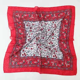 Pareo Ucraino Slavo Slavo Russo Scarf Pesta Floral Floral Women Wrap Hijab 70 cm Amblea retrò Bandana musulmana Bandana Kerchief