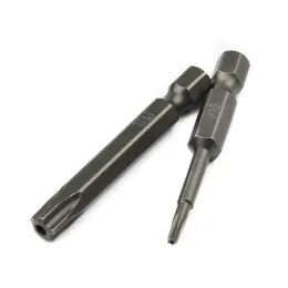 5pcs 50 мм биты отвертки Torx Пятибалны магнитные биты отвертки Torx 1/4-дюймовый шестнадцатеричный хвостовик