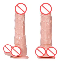 Wibrator z dildo dla dorosłych Mężczyzna sztuczny penis Podręcznik masturbacji narzędzia realistyczne dildo sex zabawki dla kobiet8800586