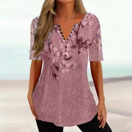 Женские блузкие рубашки красивая летняя блузка с коротким рукавом с коротким рукавом с коротким рубашкой Quick Dry Dry Ladies Рубашка 240411