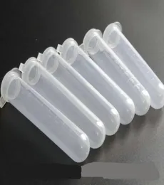 200pcsbag 10ml Plastic Clear Test Tubos de centrífuga Snap Cap Vials Sample Lab recipiente garrafa com suprimentos de laboratório escolar Cap Supplies7610793