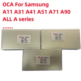 50pcs/lote OCA Optical Clear adesivo para Mitsubishi Tamanho Universal OCA Glue para Samsung A10 A01 A11 A20 A20E A31 A41 A51 A71 A90