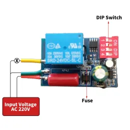 AC 220V Power-On Delay RELAY Модуль Вывод 9 Руководимый контроллер задержки переключателя для вентиляторов/моторов/обогревателей.