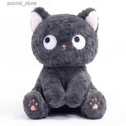 Stuffed Plush Animals Appease Plush Black Cat Big Eyes Full Stuffed Soft Cute Doll Huggable Pillow For Kids Birthday Christmas Nice Kawaii Gifts L411