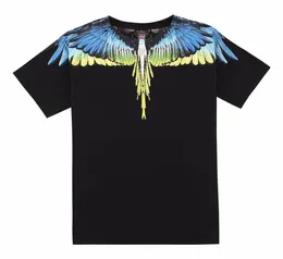 Italia Viva Burlon Brand 2020SS Nowy model Wing Men Men Woman Cool Print Botton Tshirt Over Rozmiar XXSL9153788