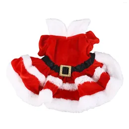 ملابس الكلاب عيد الميلاد فستان مريح البوليستر الدافئ من السهل ارتداء الأكمام القصيرة الأنيقة للبشرة للقطط
