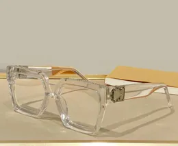 백만장자는 선명한 선글라스 은색 크리스탈 스퀘어 프레임 안경 유니탄 패션 안경 액세서리와 Box4381928