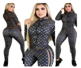 23SS Spring News Women039s Tracksuits Luxury Brand Fashion Casual 2 Piece Set Designer Sports Suit2554666