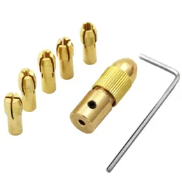 Mini Electric Self Tightening Drill Chuck Clip Head Kit Small Hand Drill Brass Tip Set For ABS board light wood cardboard