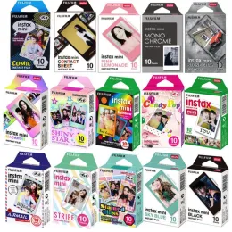 Camera 10 50 Sheets Fujifilm Instax Mini 12 11 8 9 Film Stained Stars Fuji Instant Photo Paper For 70 7s 50s 90 25 Share SP1 Camera