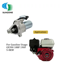 GX390 188F 190F 5-8KW benzinli motor başlangıç ​​motoru 14 diş 62mm/65mm benzin aksesuarı için elektrik jeneratör motor başlangıç