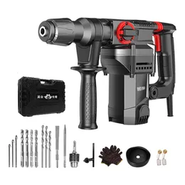 220V 2400W Rotary Electric Demolition Hammer Drill Drill Perforator Pick Impact for Road 240402