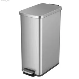 Lixeiras de resíduos 13.2 lixo Slim Slim pode aço inoxidável de cozinha lixo lixo l49