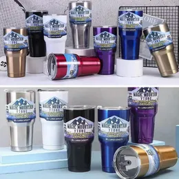 Water Bottles 30oz Thermal Cup Stainless Steel Insulated Bottle Sports With Straw Long Lasting For Exercise