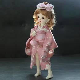 Nuovi vestiti da bambola da 1/6bjd carino kimono rosa kimono abito a pelo per 1/6 abiti da bambola yOSD Accessori per bambole da 30 cm Girl Toys