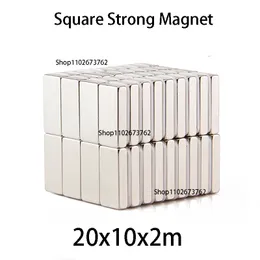 20x10x2 N35 IMAS magnetiska ement Square Electroiman Iman kraftfull Neodym Magnet Superstarka små runda magneter för hantverk