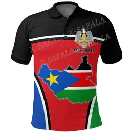 Sudan Flag Country Emblem National Polo Shirt Customed Name Mens Black And White Basket Personalized Disc Golf Shirts-1