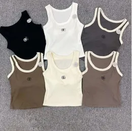 Tees designer t shirt woman LOWE cropped top knits Tankem broidered womens tops sexy sleeveless sport Tee yoga summer tees vests Fitnes 1165ess