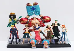 10pcset japanska anime en bit actionfigur samling 2 år senare Luffy Nami Roronoa Zoro Handdone Dolls C190415014164433