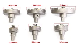 6pcslot HSS Hole Saw مجموعة كربيد طرف TCT ثقب بتات البت الأساسية للسبائك المعدنية القاطع من الفولاذ المقاوم للصدأ الجودة 1864159