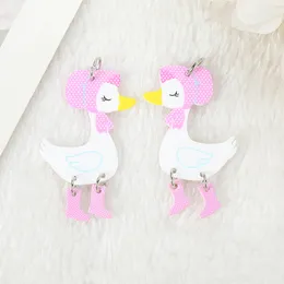 12 PCS Christmas Animal Charms Multicolour Funny Walking Duck for Necklace Pendant DIY