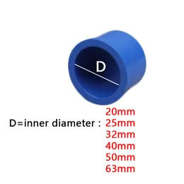 PVC Blue Aquarium Mater Pipe PVC-U أنابيب الماء الملحقات الأنبوب الأزرق Cap PVC CAP CAP CAP CAP