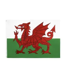 I lager 3x5ft 90x150cm hängande röd drake wales cymru flagga och banner för firande dekoration3598732