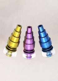 Domeless Titanium Nails 10mm 14mm 18mm Joint Male and Female Domeless Nail GR2 Adjustable Glass Bongs Banger Smoking Water Pipes D6346855