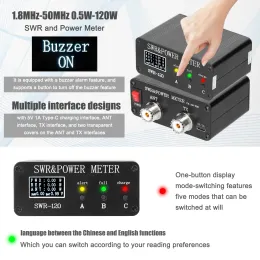 1,8 МГц-50 МГц. Стоящий волновой измеритель SWR короткие волны измеритель Power Watt Meter Meter Craching Interface FM AM CW SSB 0,5W-120W SWR