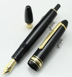 M Famous Fountain Pen Black harts 149 Turning Cap Bottle Ink White Solitaire Classique Office Writing Pennor med serie Number8111111