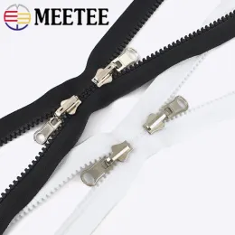 METTRO 1pc 65-300 cm con cerniera in resina zipper per zipper a doppio cursore a doppia end-gind-end per la giacca da cucire con zip decorativi accessori